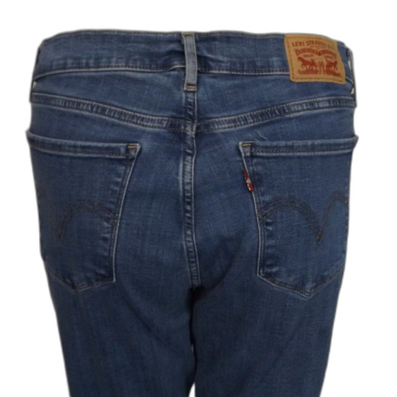 LEVI'S Jeans, 30, Classic Straight, Zipper fly, 5 pockets, Blue, Cotton Blend - Picture 6 of 14